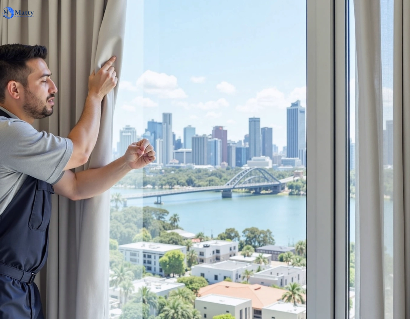 Professional curtain steam cleaning service wandana-heights-vic QLD by Matty Curtain Cleaning